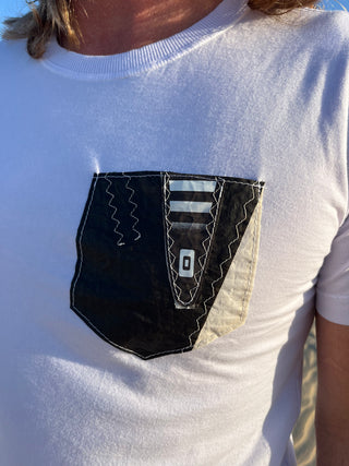 Camiseta Kite Pocket (Zéfiro 002) - Upcycled Material Detail