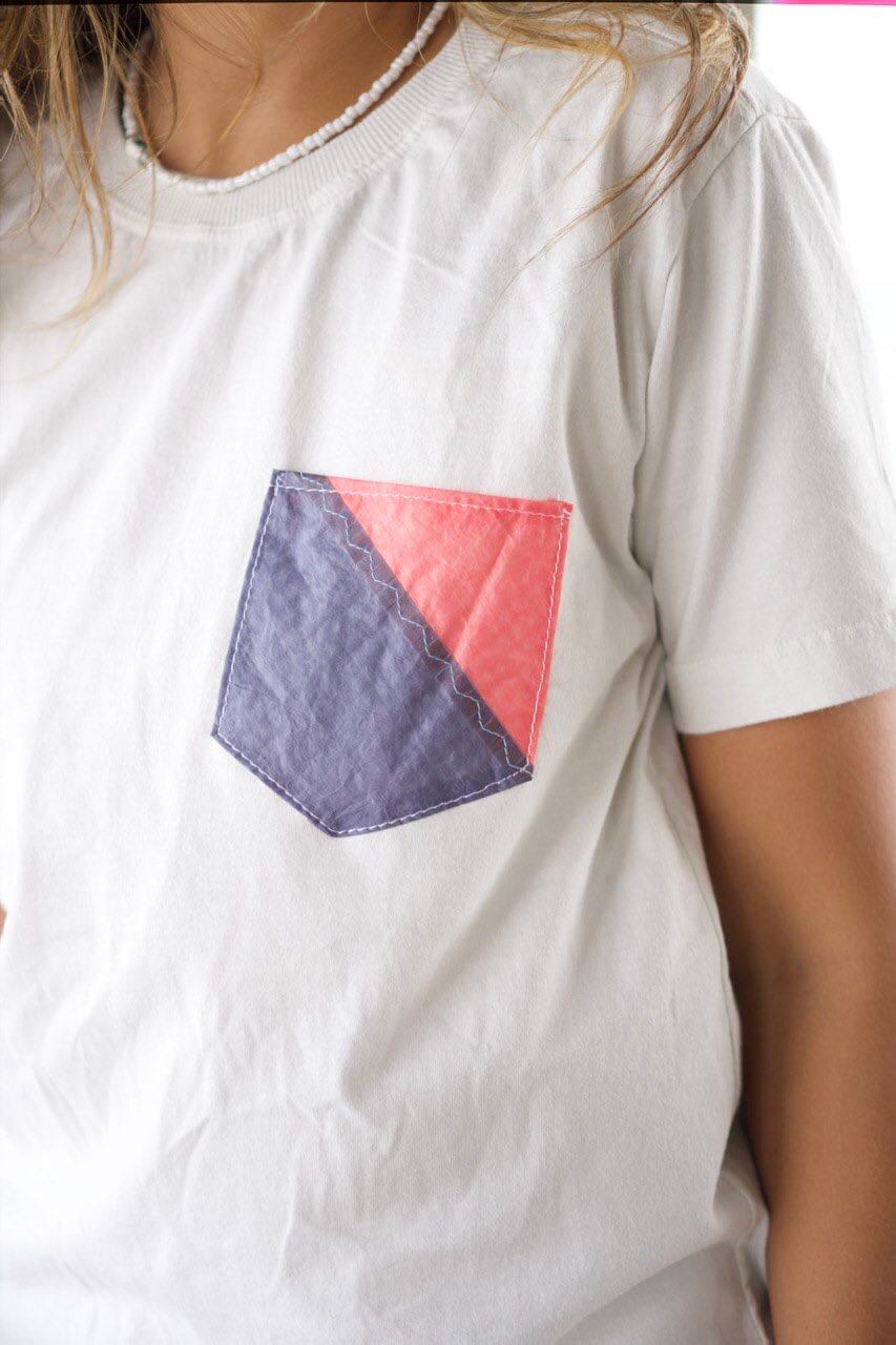 Camiseta Kite Pocket (Zéfiro 008) - Upcycled Material Detail