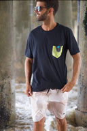 Camiseta Kite Pocket (Zéfiro 010) - Upcycled Material Detail